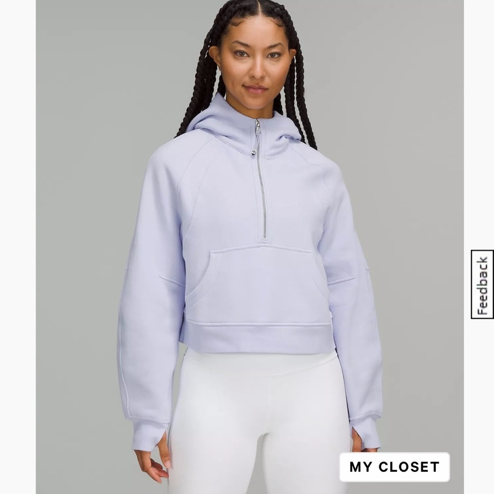 Lululemon Scuba 1/4 Zip Hoodie Pastel Blue